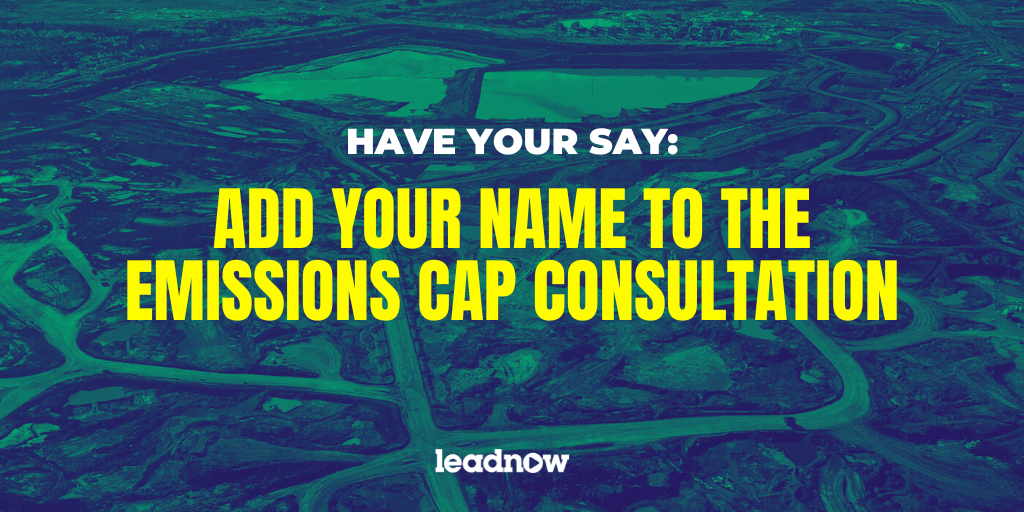 Have your say: add your name to the emissions cap consultation!