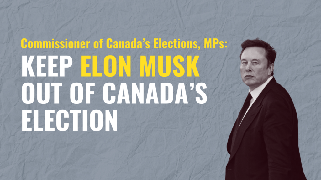 Elections Canada Commissioner: Investigate X and Elon Musk for election interference