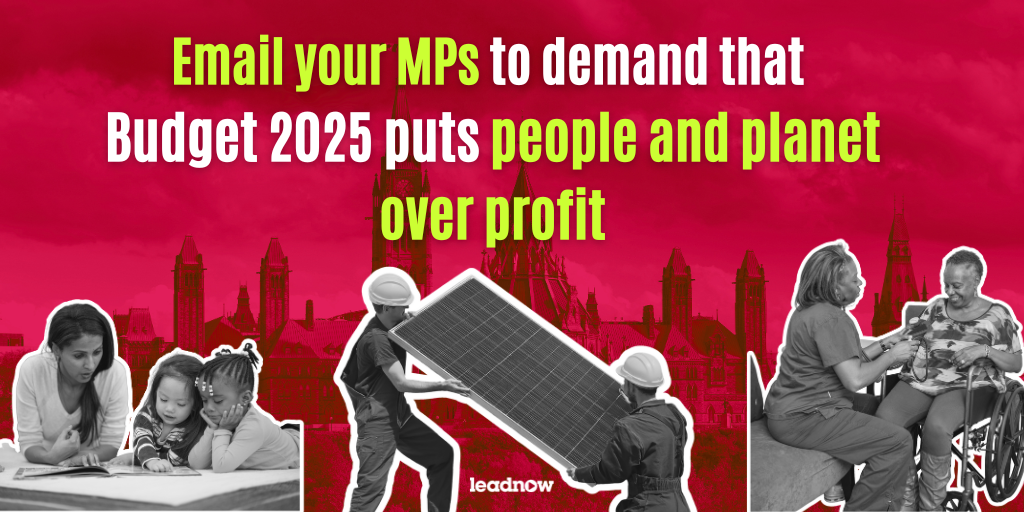 Demand a Budget that Prioritizes People and Planet, not Profits