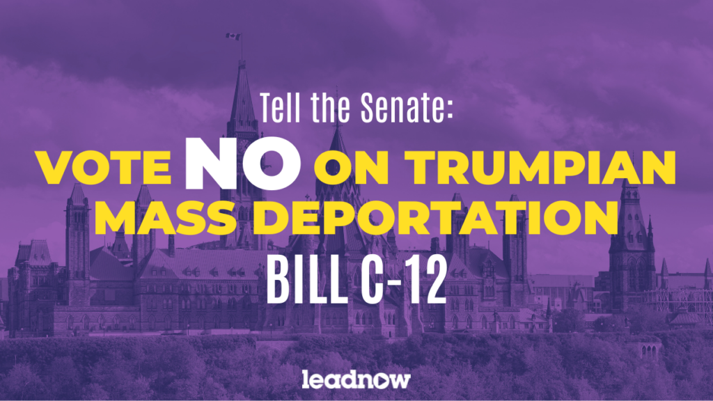 Senators: Vote NO on Trumpian Mass Deportation Bill C-12  Thumbnail